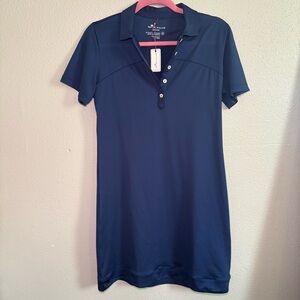 Peter Millar Dress Women's M Navy Blue Shortsleeve